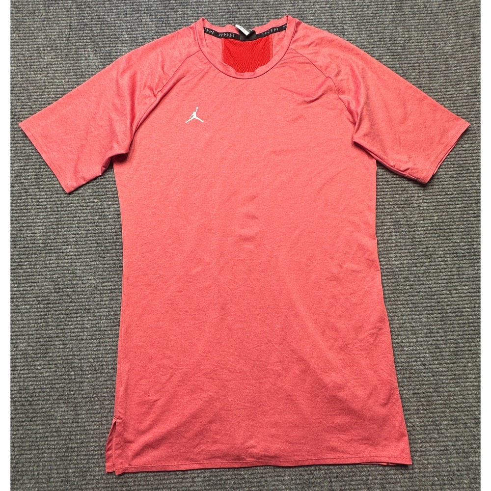 Jordan Dri-FIT Training Shirt Kids Boys XXL Red Heathered Mesh Back